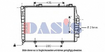 AKS DASIS 120016n -  Радиатор, охлаждение двигателя
